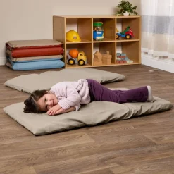 Environments® DreamStages™ Rest Mat Cotton Sheets - Taupe - Set of 6