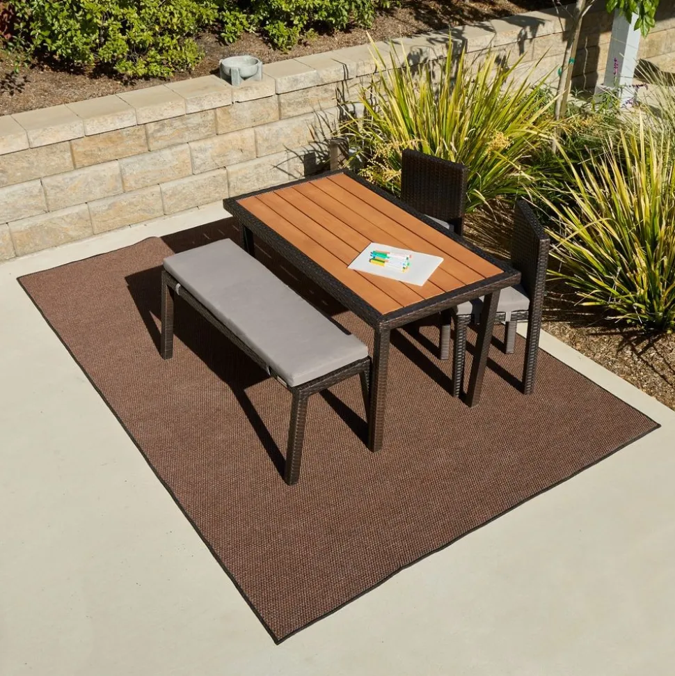 Environments® Dunes Indoor/Outdoor Carpet 7'6" x 12' - Rustic Redwood