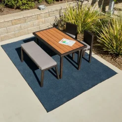 Environments® Dunes Indoor/Outdoor Carpet 6' x 9' - Mariner Blue