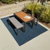 Environments® Dunes Indoor/Outdoor Carpet 7'6" x 12' - Mariner Blue