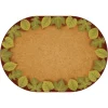Environments® Earthtones Leaf Places Carpet - 8'3" x 11'8" Oval