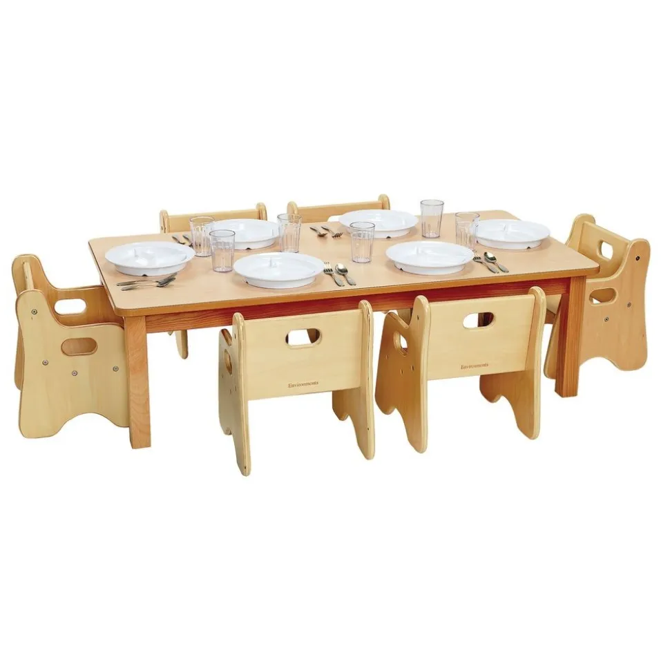 Environments® Infant/Toddler Rectangle Table & Chairs 48"L x 24W x 14"H