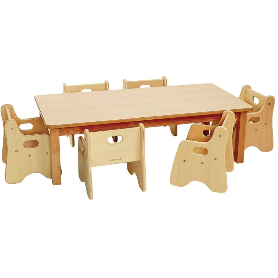 Environments® Infant/Toddler Rectangle Table & Chairs 48"L x 24W x 14"H