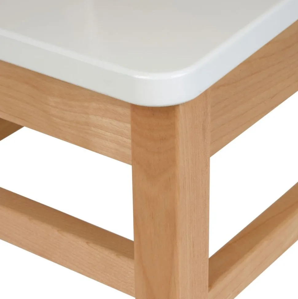 Environments® Ladderback White & Natural Toddler Chair, 8"H