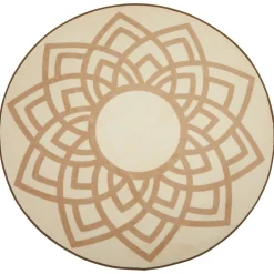 Environments® Mandala 6' Round Pixel Perfect Carpet