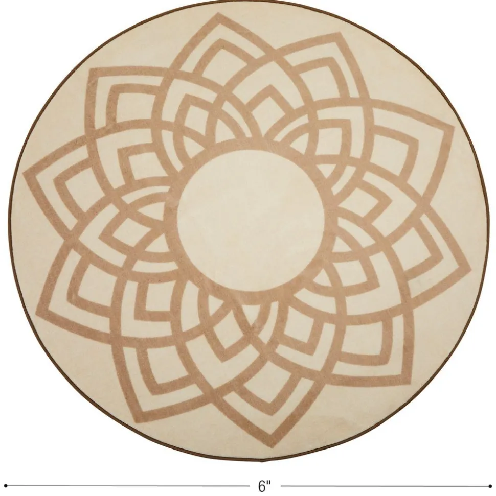 Environments® Mandala 6' Round Pixel Perfect Carpet