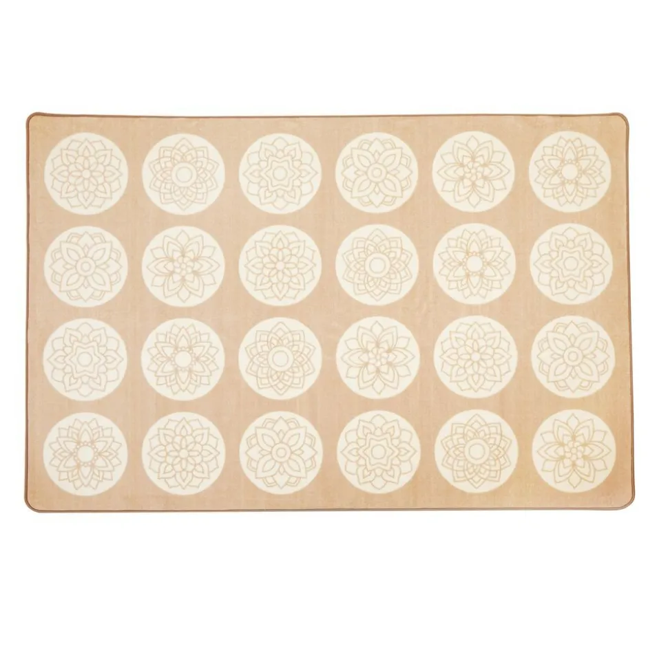 Environments® Mandala Tone on Tone Sit Spot 6' x 9' Pixel Perfect Carpet