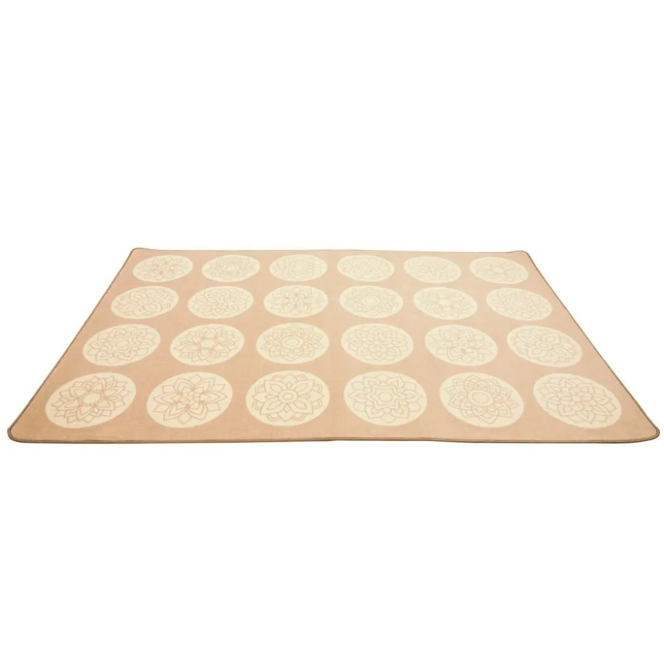 Environments® Mandala Tone on Tone Sit Spot 6' x 9' Pixel Perfect Carpet