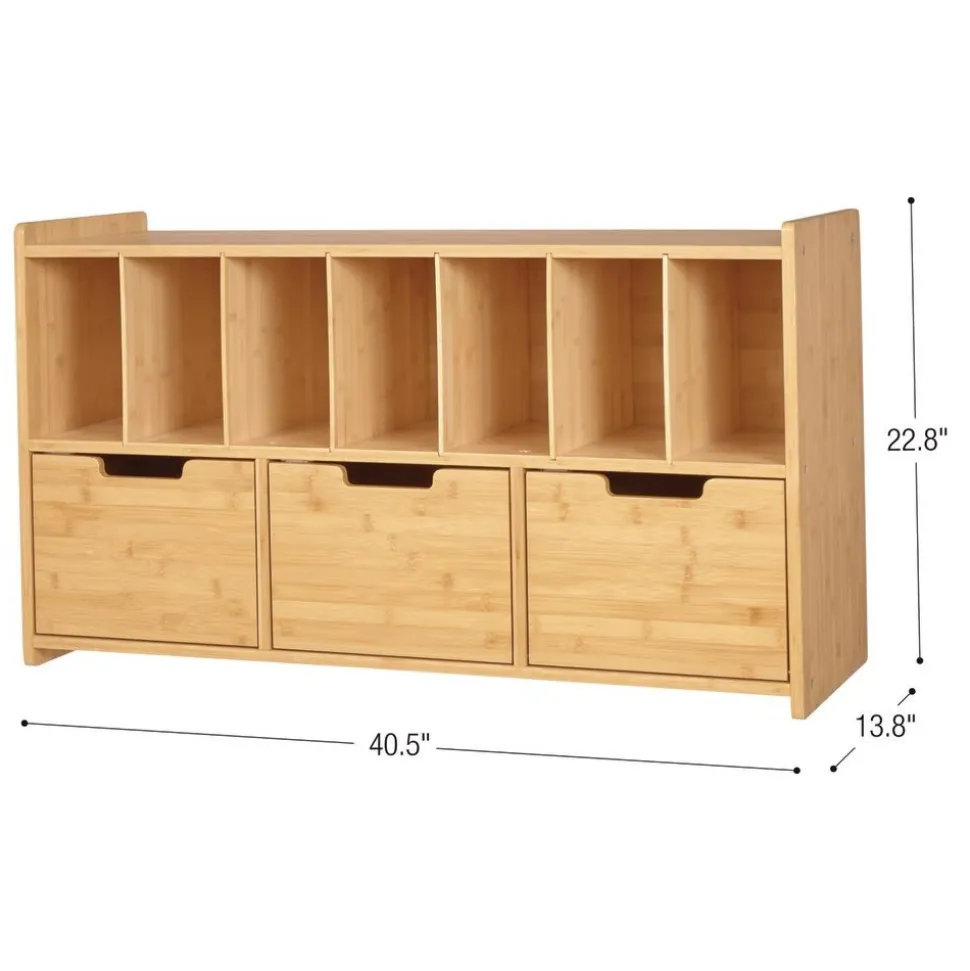 Environments® Milestones™ Bamboo Wall Mounted Storage