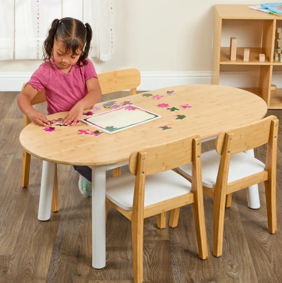 Environments® Milestones™ Bamboo Oval Table with 4 Chairs