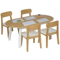 Environments® Milestones™ Bamboo Oval Table with 4 Chairs