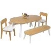 Environments® Milestones™ Bamboo Oval Table with 2 Benches and 2 Chairs