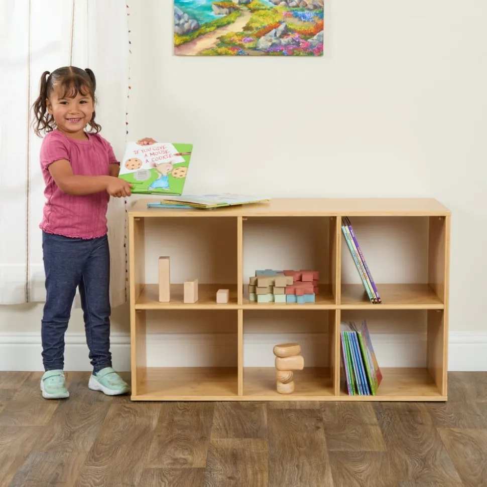 Environments® Milestones™ 6 Cubbie Bamboo Storage Shelf