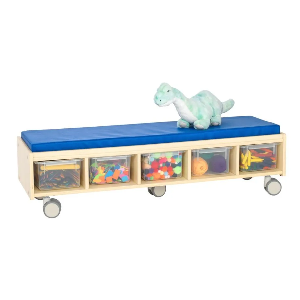 Environments® Mobile Bench Seating with Storage - Assembled