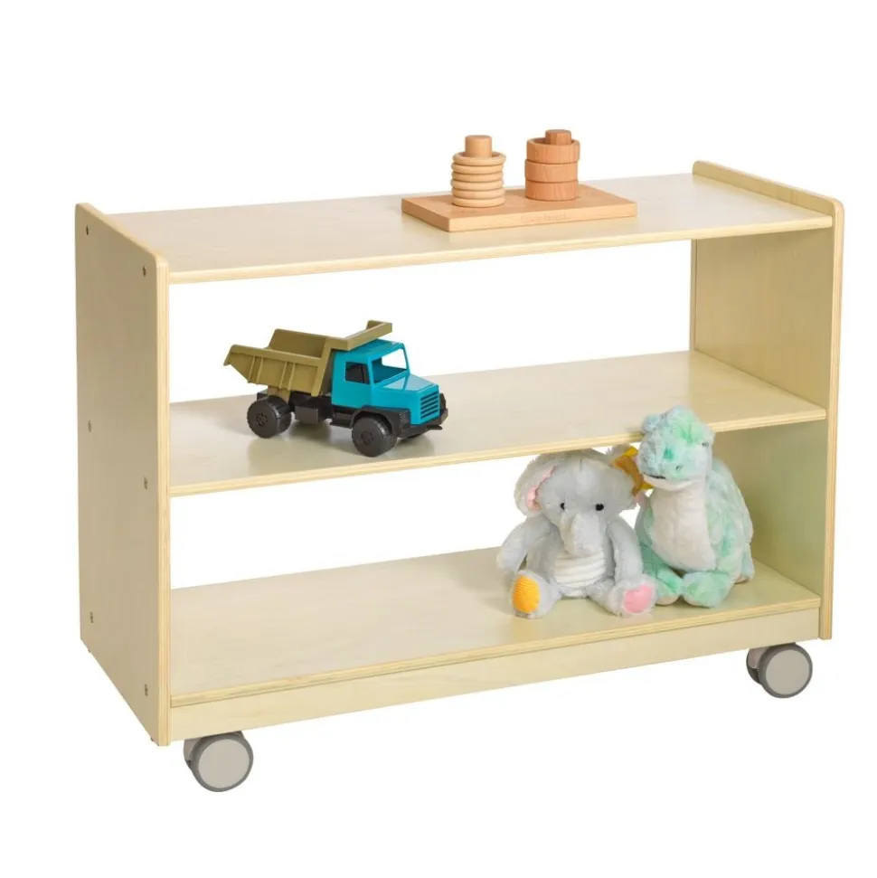 Environments® Mobile 23 3/4"H Storage with Clear Back - Assembled