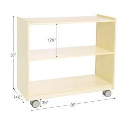 Environments® Mobile 30"H Storage with Clear Back - Assembled