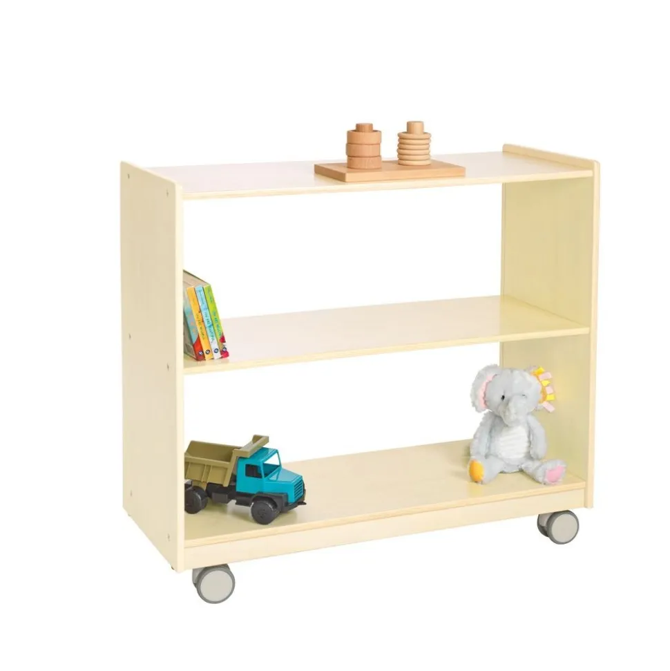 Environments® Mobile 30"H Storage with Clear Back - Assembled