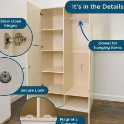 Environments® Mobile Teacher's Locking Storage Cabinet - Ready to Assemble