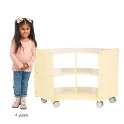 Environments® Mobile Toddler Curved Storage Unit - Assembled