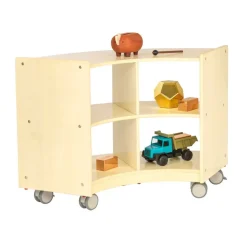 Environments® Mobile Toddler Curved Storage Unit - Assembled