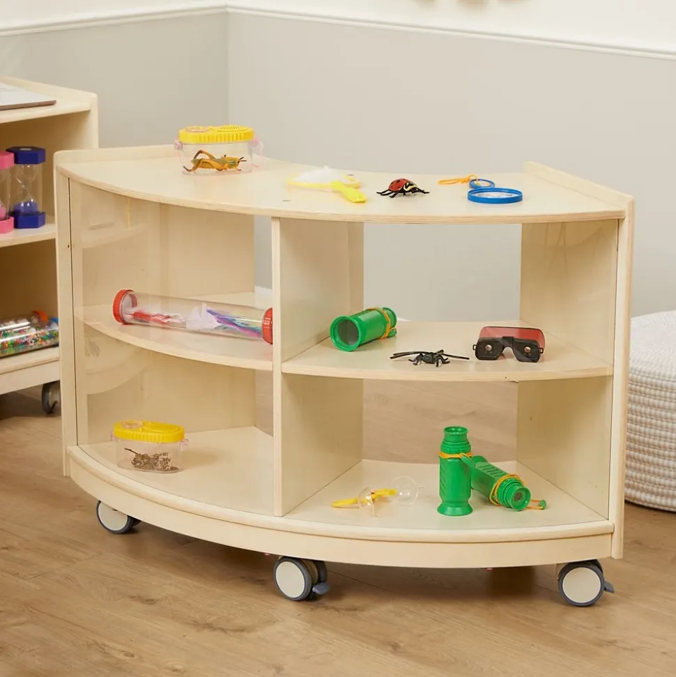 Environments® Mobile Toddler Curved Storage Unit - Assembled