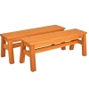 Environments® Outdoor Farm Bench - 12"H, Set of 2
