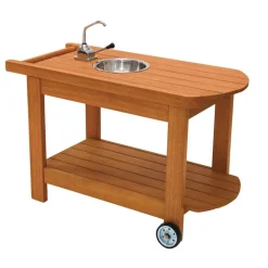 Environments® Outdoor Rolling Planting Cart with Water Pump