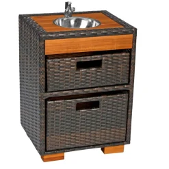 Environments® Outdoor Wicker Sink
