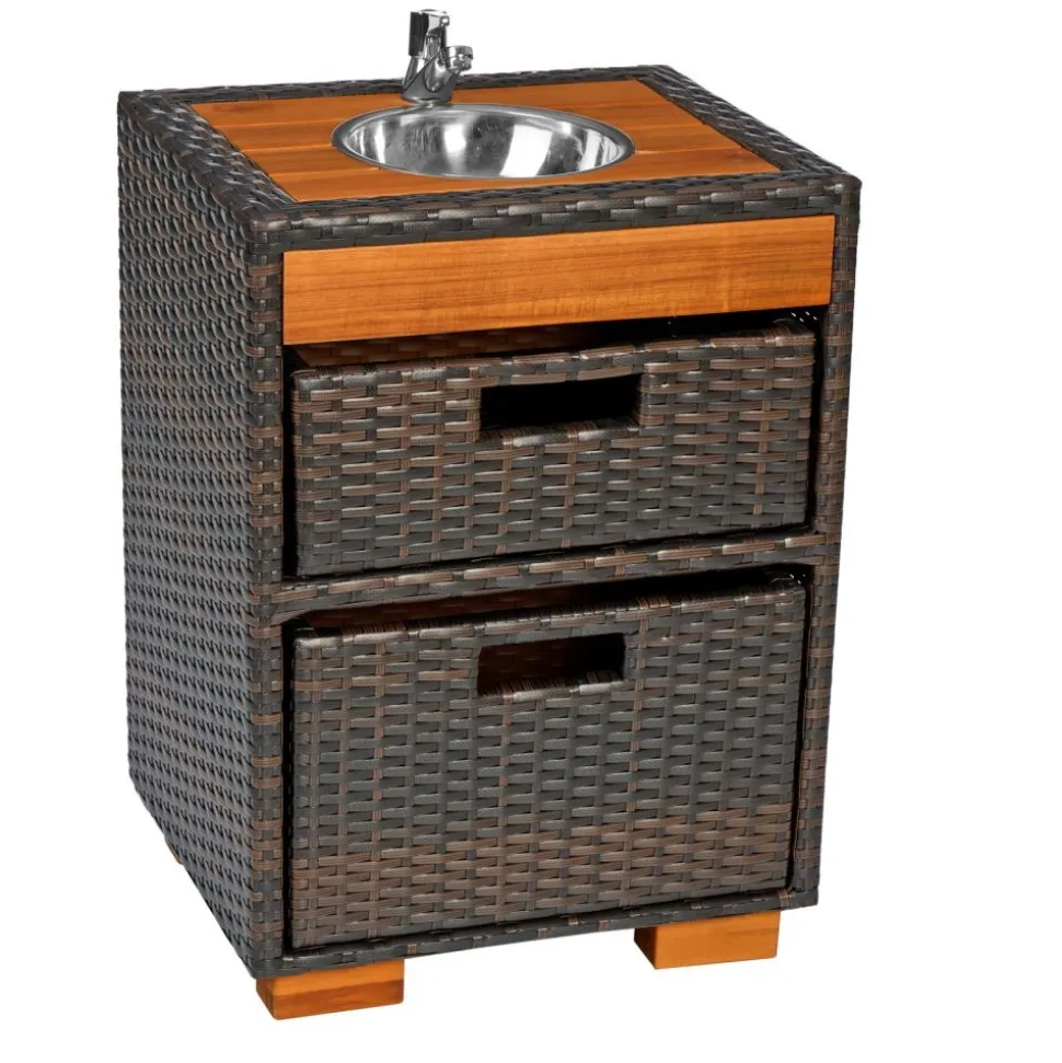 Environments® Outdoor Wicker Sink