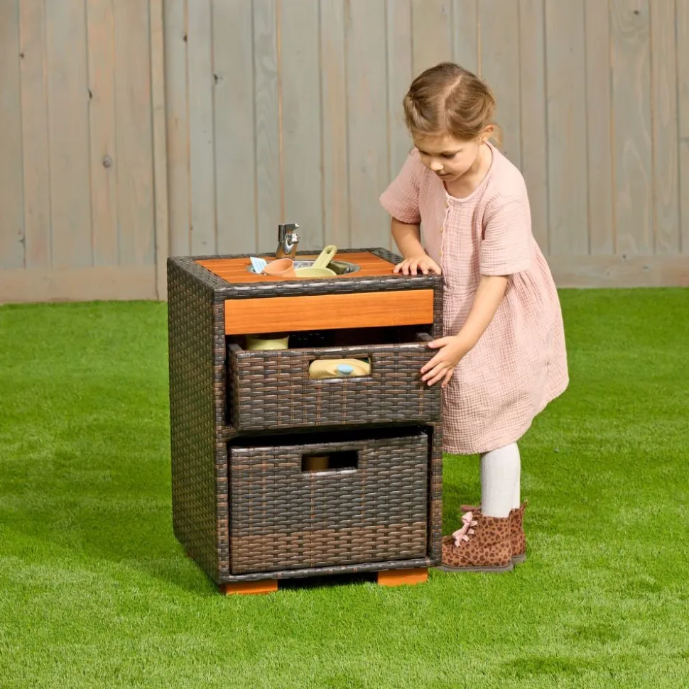 Environments® Outdoor Wicker Sink