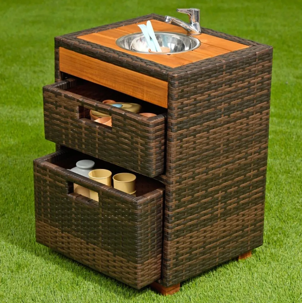 Environments® Outdoor Wicker Sink