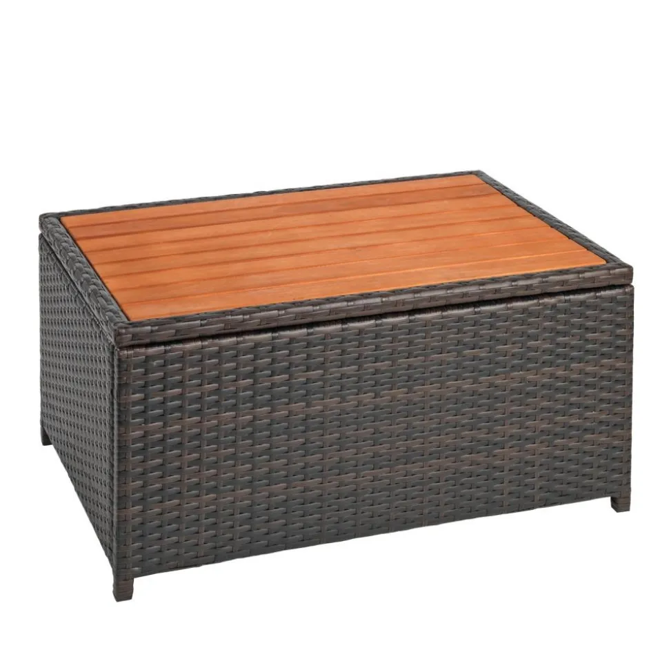 Environments® Outdoor Wicker Storage Table - 13.5"