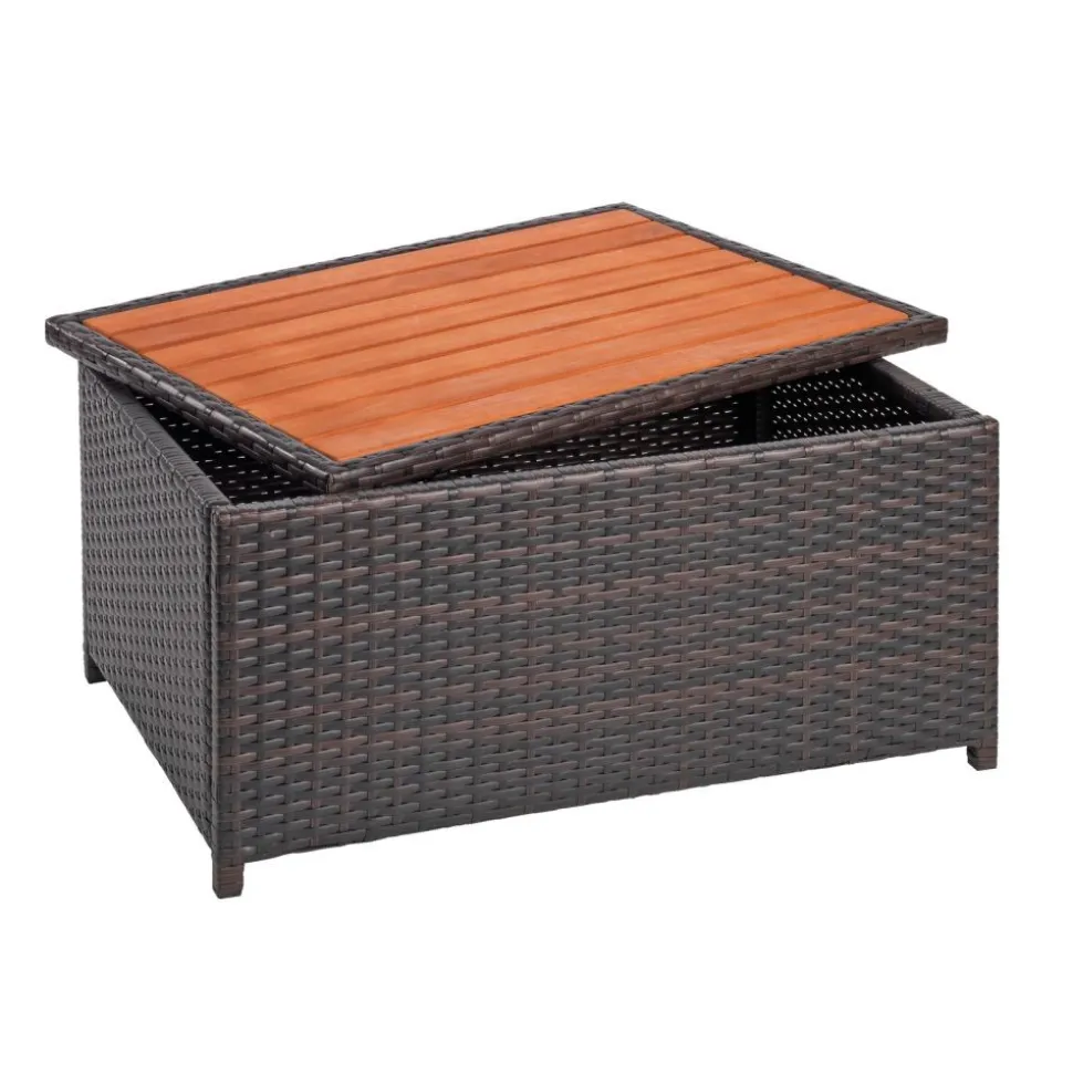 Environments® Outdoor Wicker Storage Table - 13.5"
