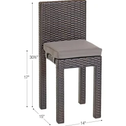 Environments® Outdoor Wicker Dining Chair - 18" (School Age Height)