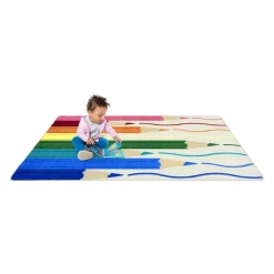 Environments® Pencil Brights Rug 3’11" x 5’5"