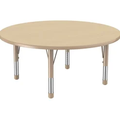 Environments® 48" Round Activity Table with Adjustable Chunky Legs - Maple/Maple