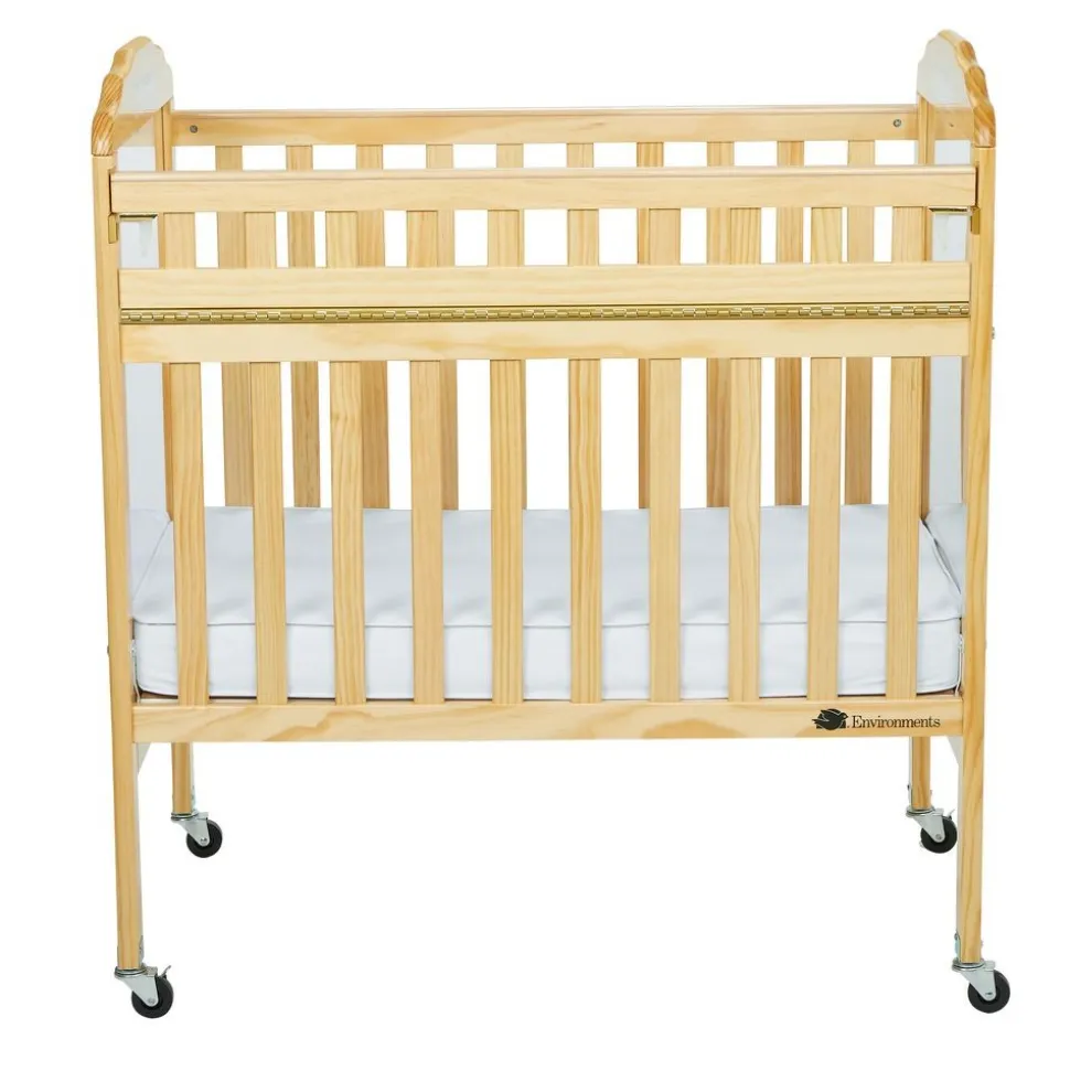 Environments® Safe-T-Side® Clear View/Mirror Crib with Mattress