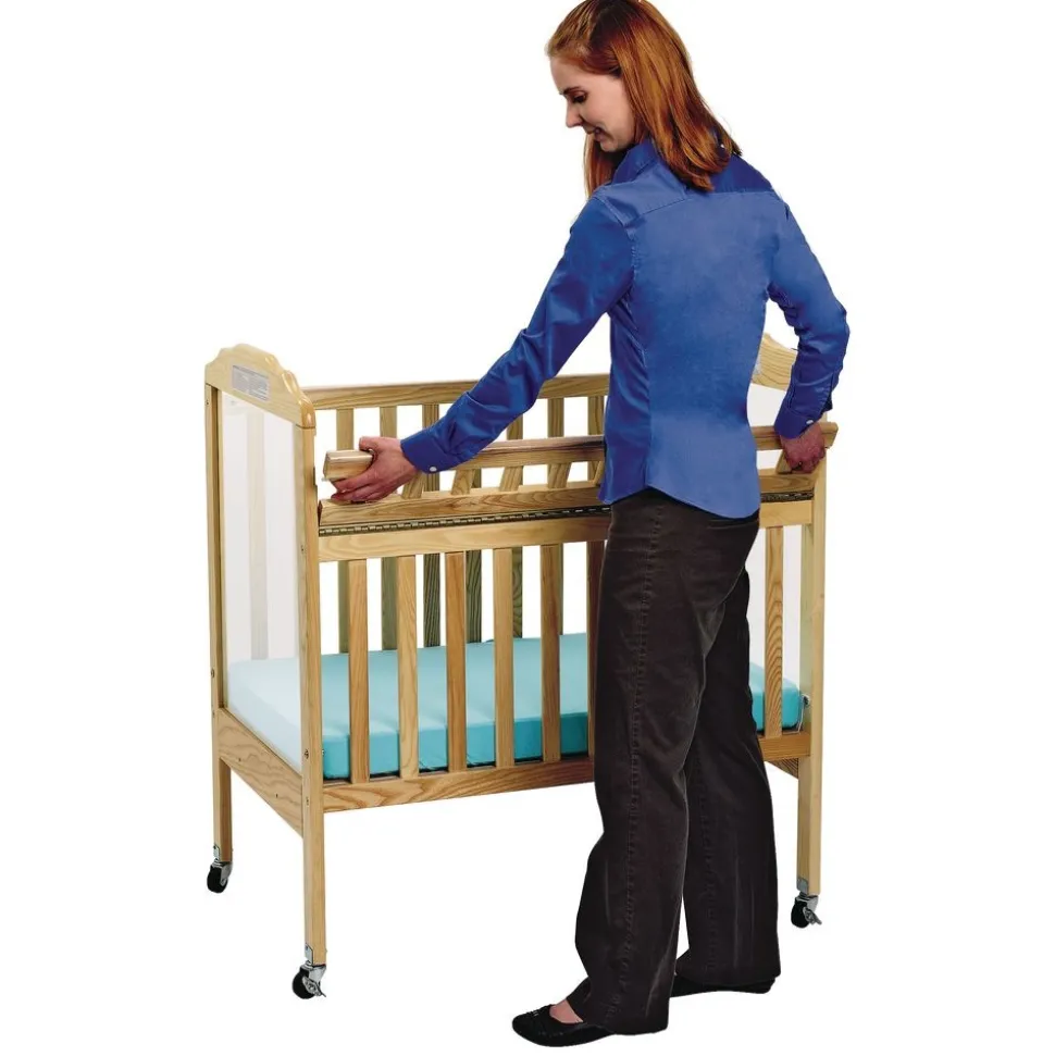 Environments® Safe-T-Side® Clear View Crib with Mattress