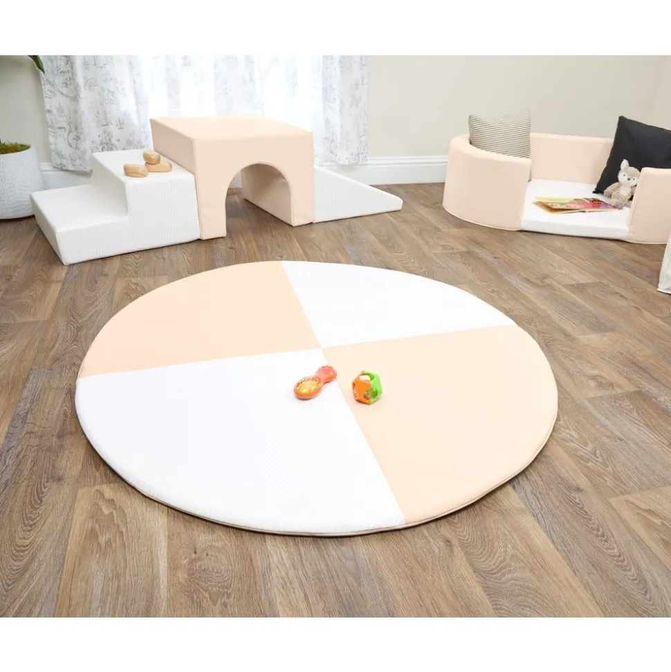 Environments® SoftStages® Activity Mat 48" Diameter - Pebble/Pebble Stripe