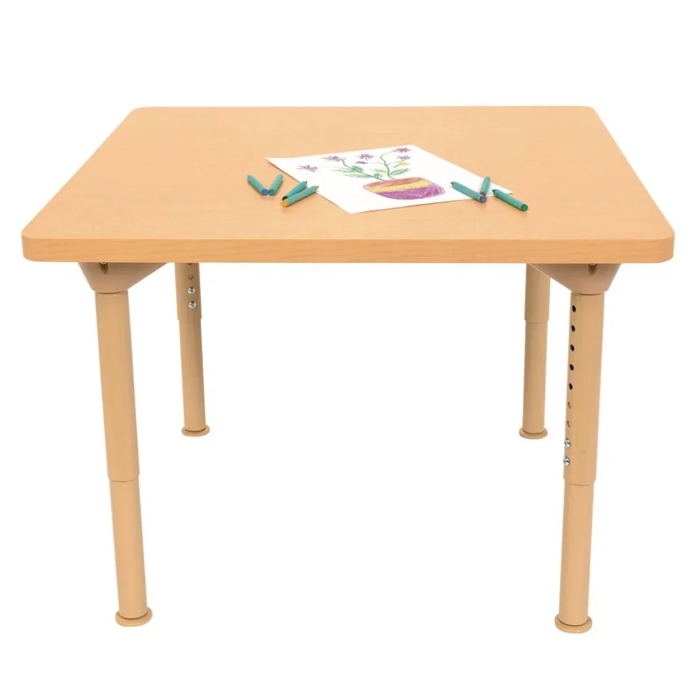 Environments® 30" Square Table with Adjustable Metal Legs