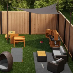 Environments® TerraTough™ Outdoor Triangle Shade Canopy - 12 ft x 12 ft x 12 ft
