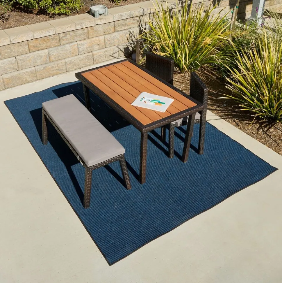 Environments® Tides Indoor/Outdoor Carpet 7'6" x 12' - Deep Sea