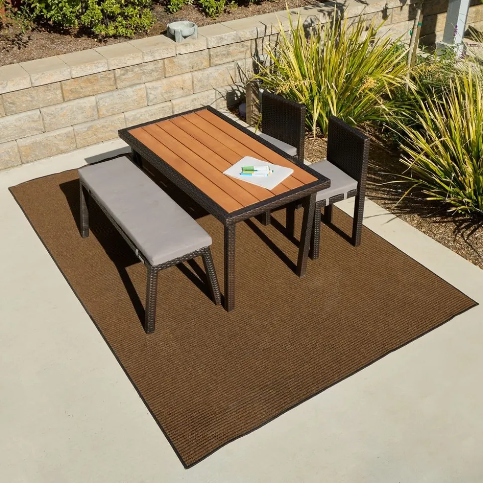 Environments® Tides Indoor/Outdoor Carpet 6' x 9' - Reef Rust