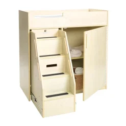 Environments® Toddler Changing Table with Stairs - Assembled
