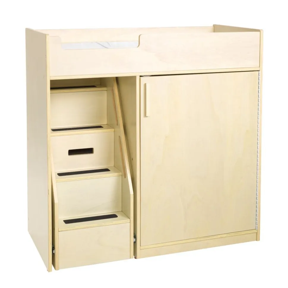 Environments® Toddler Changing Table with Stairs - Assembled