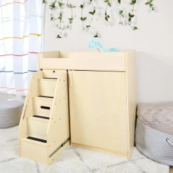 Environments® Toddler Changing Table with Stairs - Assembled