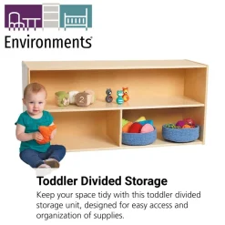 Environments® Toddler Divided Storage - Assembled