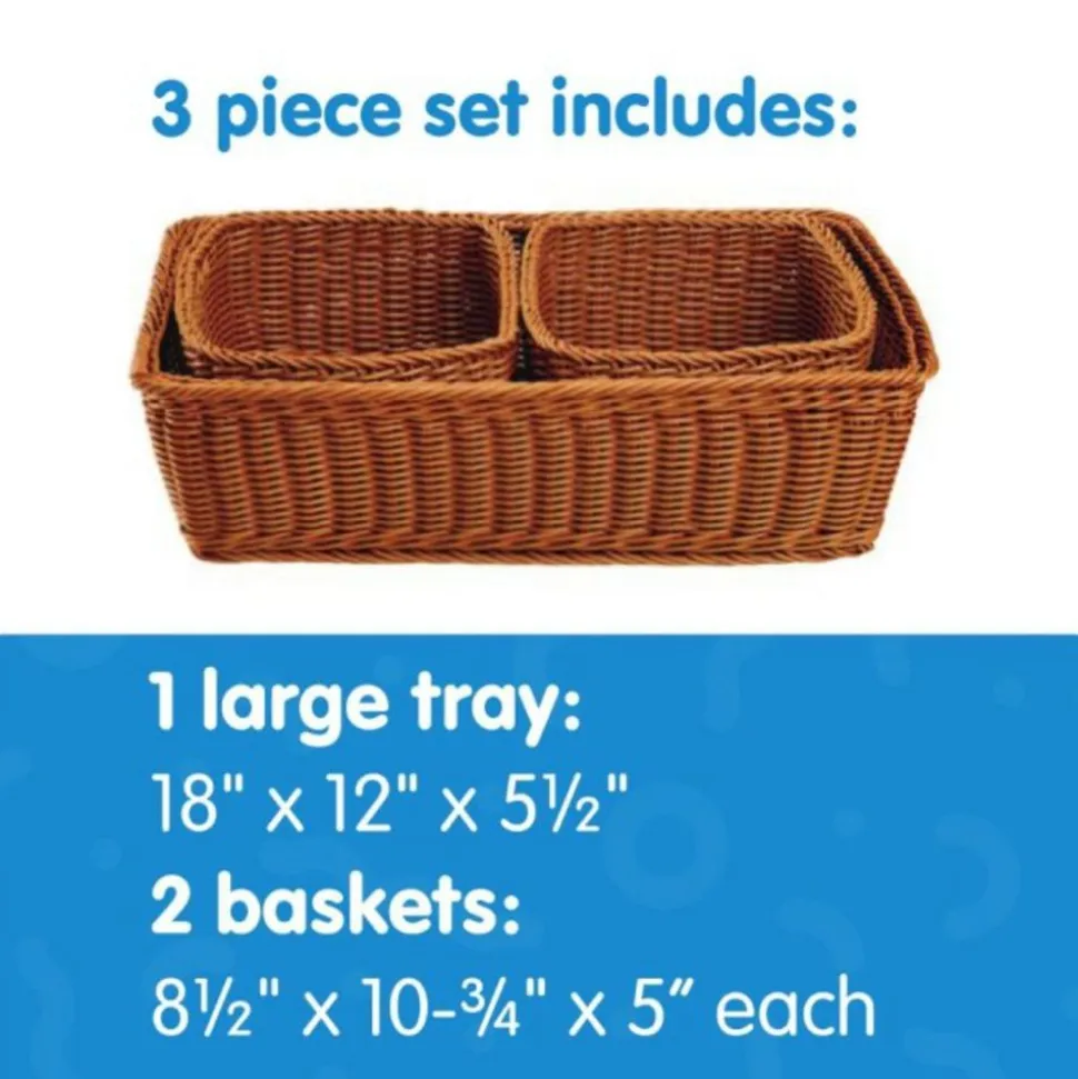 Environments® Washable Tray & Storage Baskets