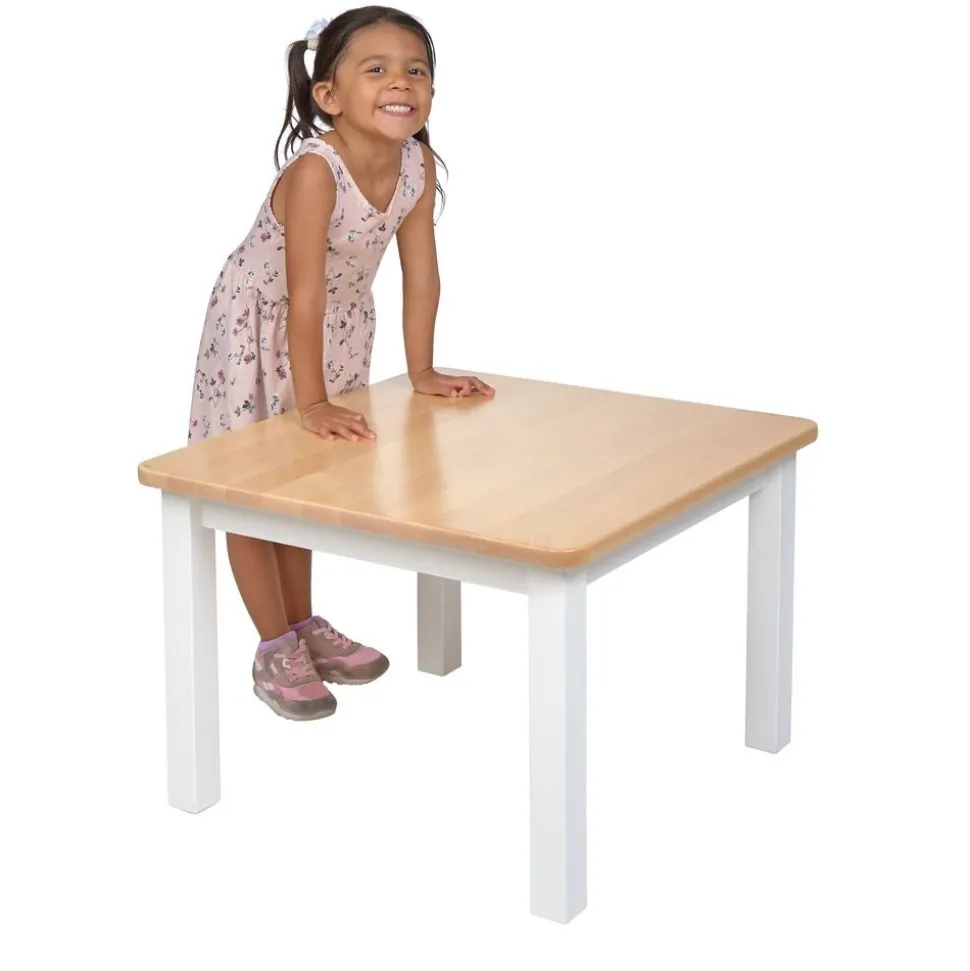 Environments® White & Natural Toddler Table, 16"H
