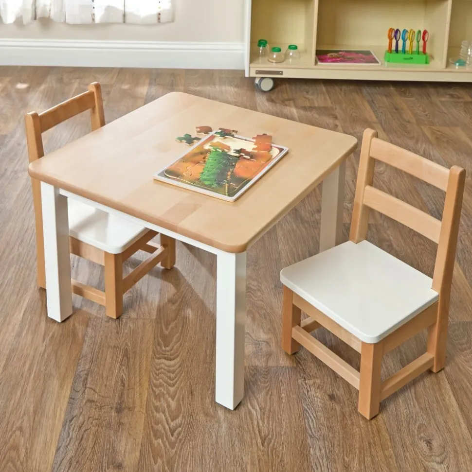 Environments® White & Natural Toddler Table, 16"H